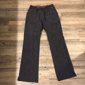 Gray heart soul scrub pants